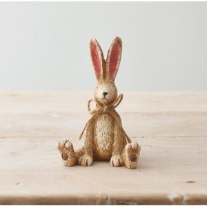 rabbit with bow sitting