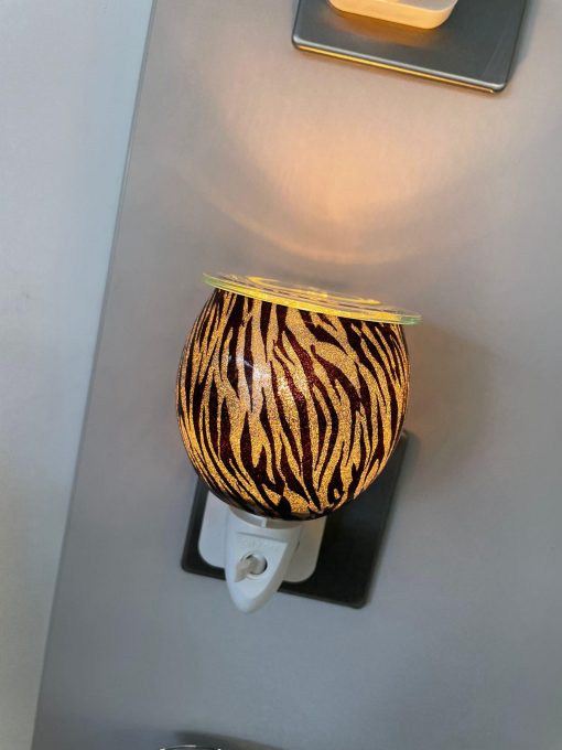 zebra print plug in light on