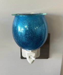blue sparkle wax warmer plugin light off